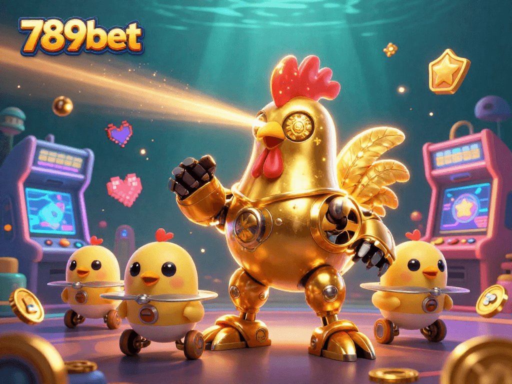 Experience the thrill of gaming with 789bet, featuring a vibrant 3D illustration of lively casino characters.
