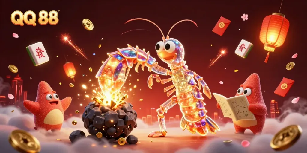 Experience thrilling gameplay at QQ 88 with colorful casino elements in dynamic action.