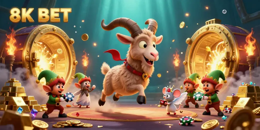 Engage in thrilling action at 8K BET's holiday-horror casino featuring Krampus and cheerful chaos.