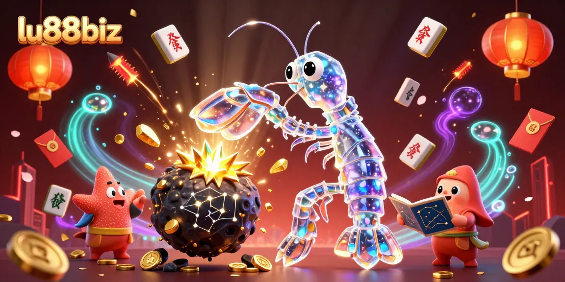 Immerse in gaming at lu88biz as the galactic mantis shrimp battles for treasure in a captivating casino world.