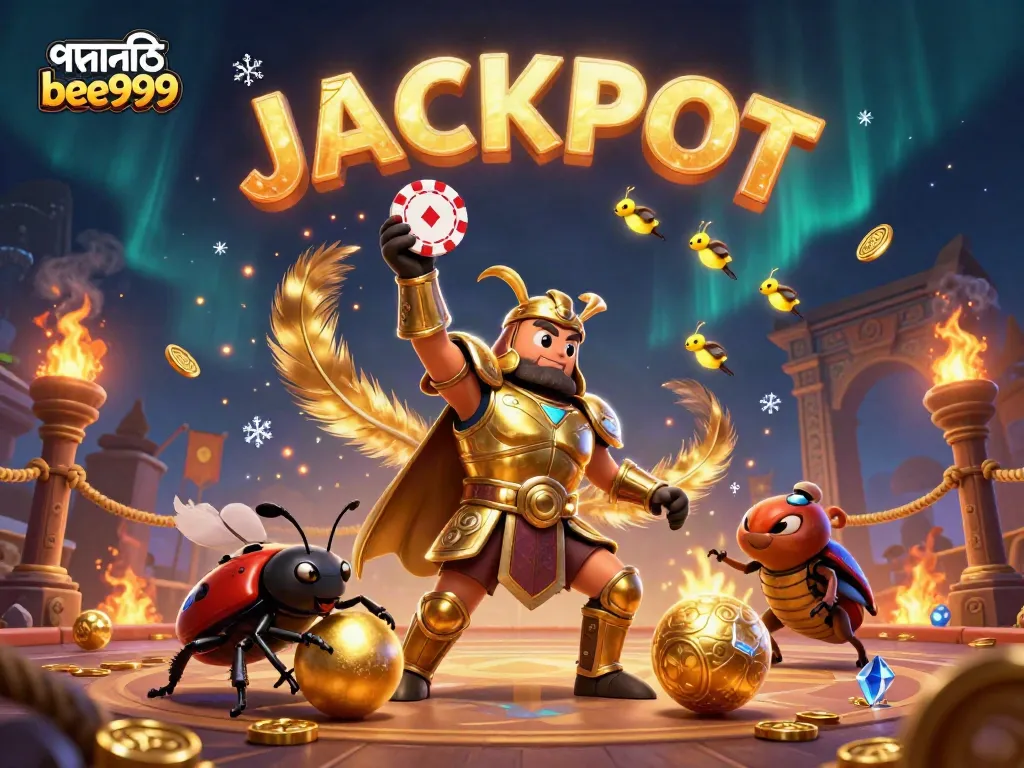 Experience the exciting world of পদোন্নতি bee999 with this dynamic casino illustration featuring vibrant characters and elements.