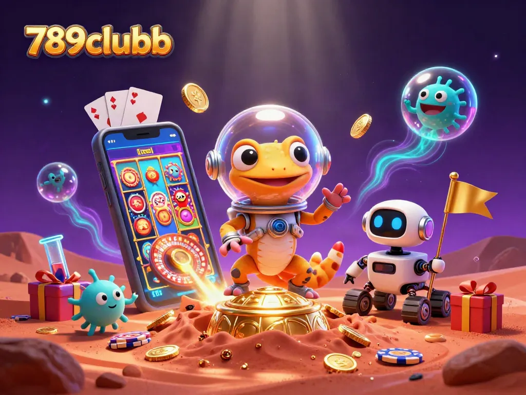 Engage with vibrant 789clubb action, uncovering treasure in a Martian casino adventure.