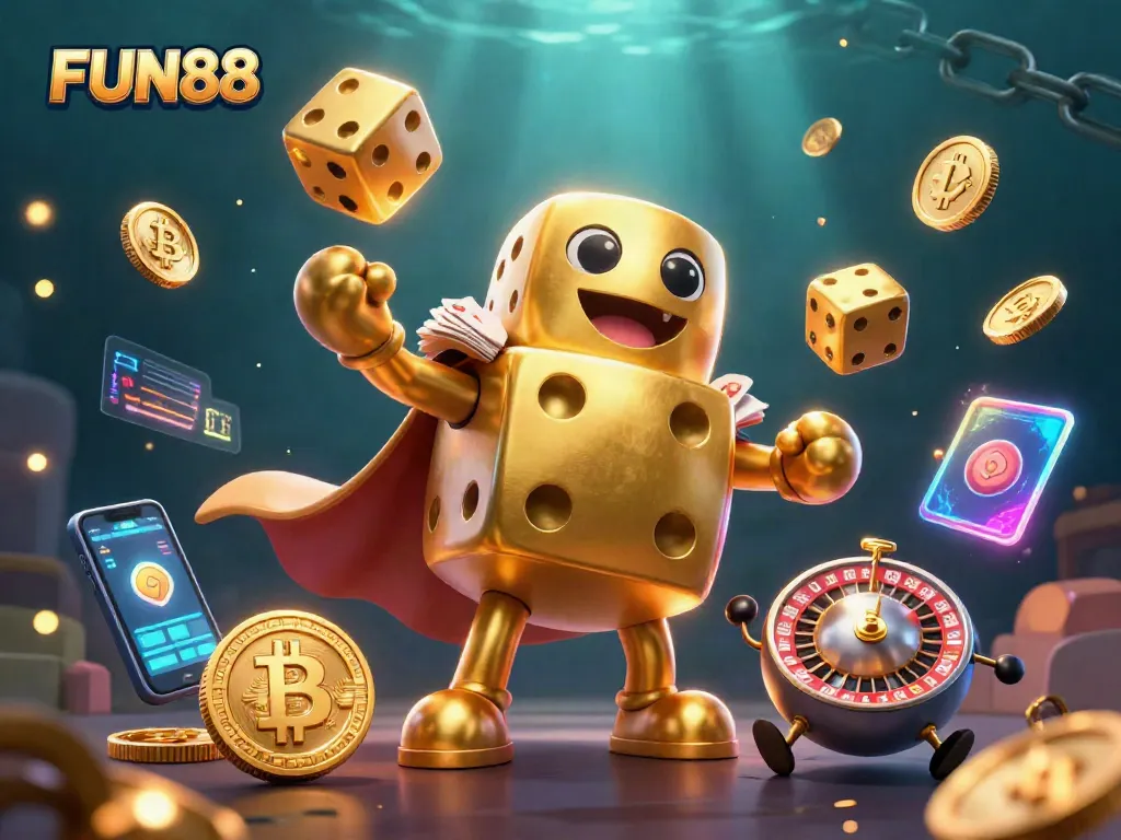 FUN88 offers an engaging gambling atmosphere with dynamic characters and crypto elements.